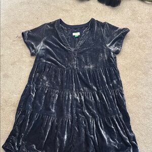 Velvet Dress in blue